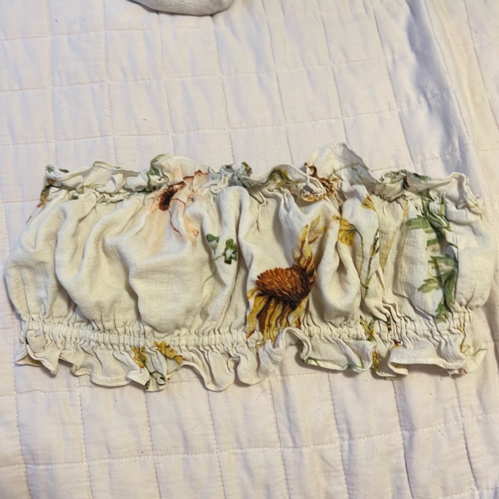 strapless crop top, Size XS, H&M